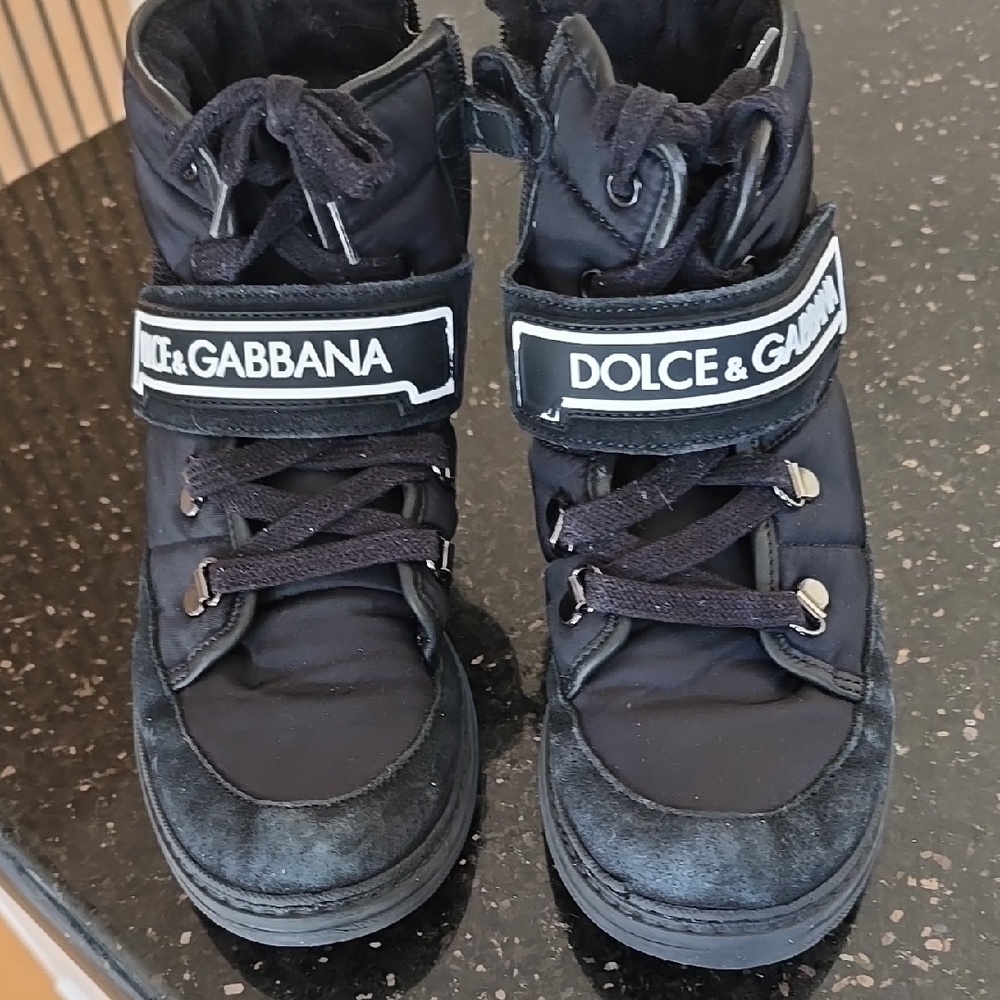 Dolce & Gabbana Kids Black Sneakers